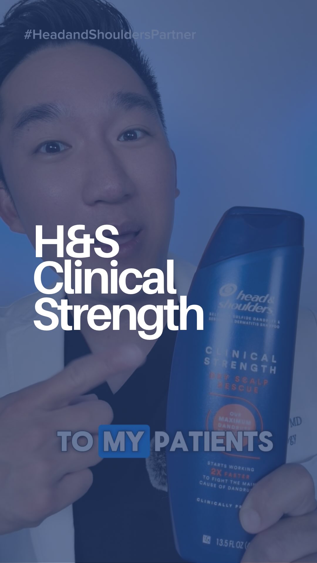 Instagram post by @andrewparkmd for Head&Shoulders. Caption reads: #HeadandshouldersPartner #Ad Take care of your....