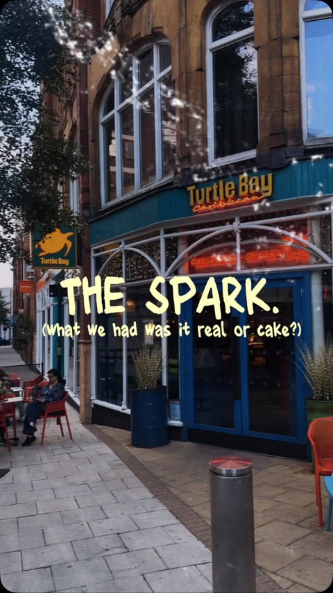 Instagram post by @kaigkii for Turtle Bay Restaurants. Caption reads: the spark - the film “what we had was it real or....