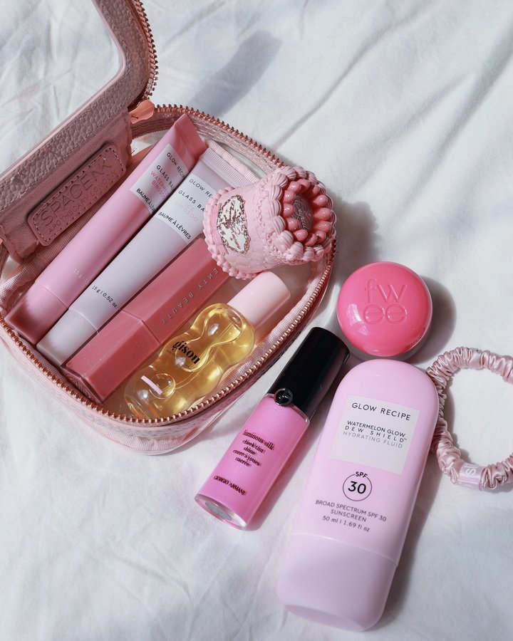 Instagram post by @fromsandyxo for SLIP SILK PILLOWCASE. Caption reads: [...] @gisou @fwee_global @slipsilkpillowcase....