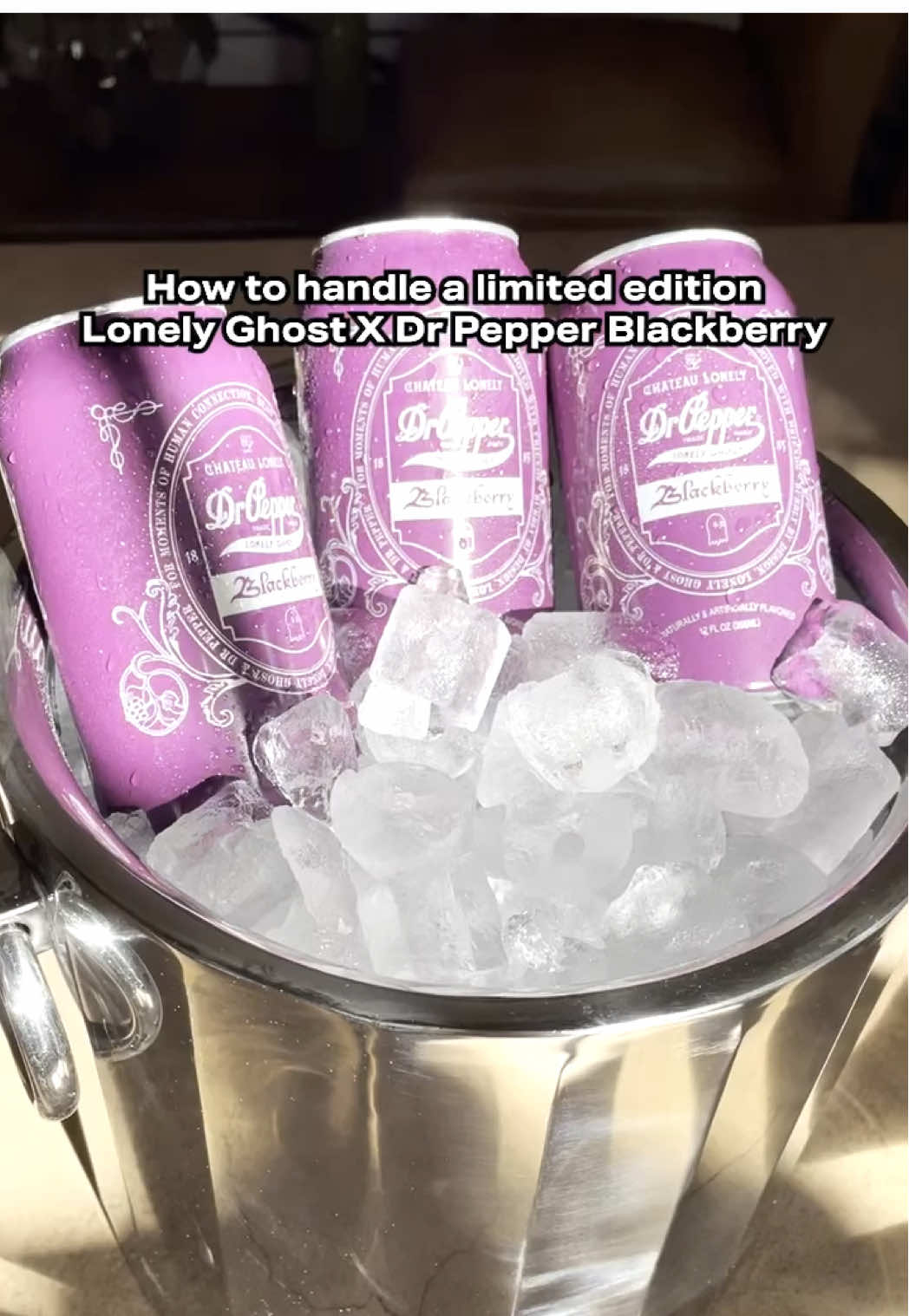 TikTok post by @drpepper for LONELY GHOST. Caption reads: You’re dealing with a Dr Pepper x @LONELY GHOST....