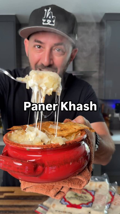 Instagram post by @arazada for Toufayan Bakeries. Caption reads: Paner Khash or Baner Khash is basically Armenian....