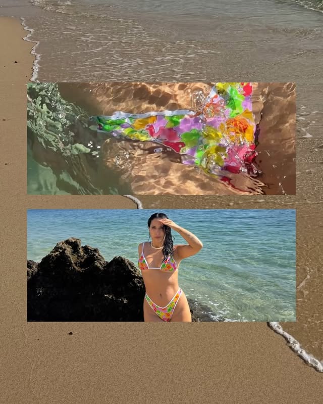 Instagram post by @leticiarlsilva for Bright Swimwear. Caption reads: [...] summer and the black week at @brightswimwear....