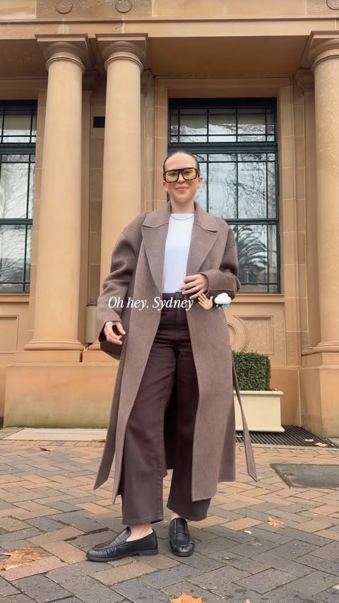 Instagram post by an influencer for Assembly Label. Caption reads: [...] barrel leg jeans, loafers, assembly label,....