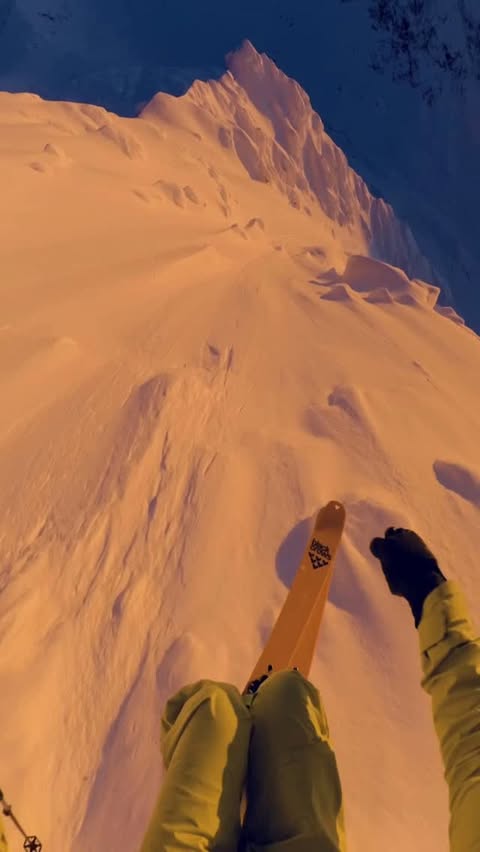 Instagram post by @blackcrows_skis for GoPro. Caption reads: Still somewhat in disbelief over the conditions....