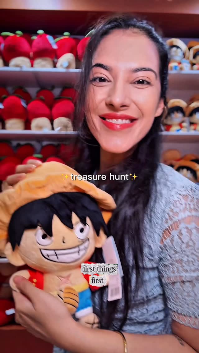 Instagram post by @mrigankachawla for MINISO. Caption reads: ⚓️ First ever ONE PIECE x MINISO Pop-Up is LIVE!....