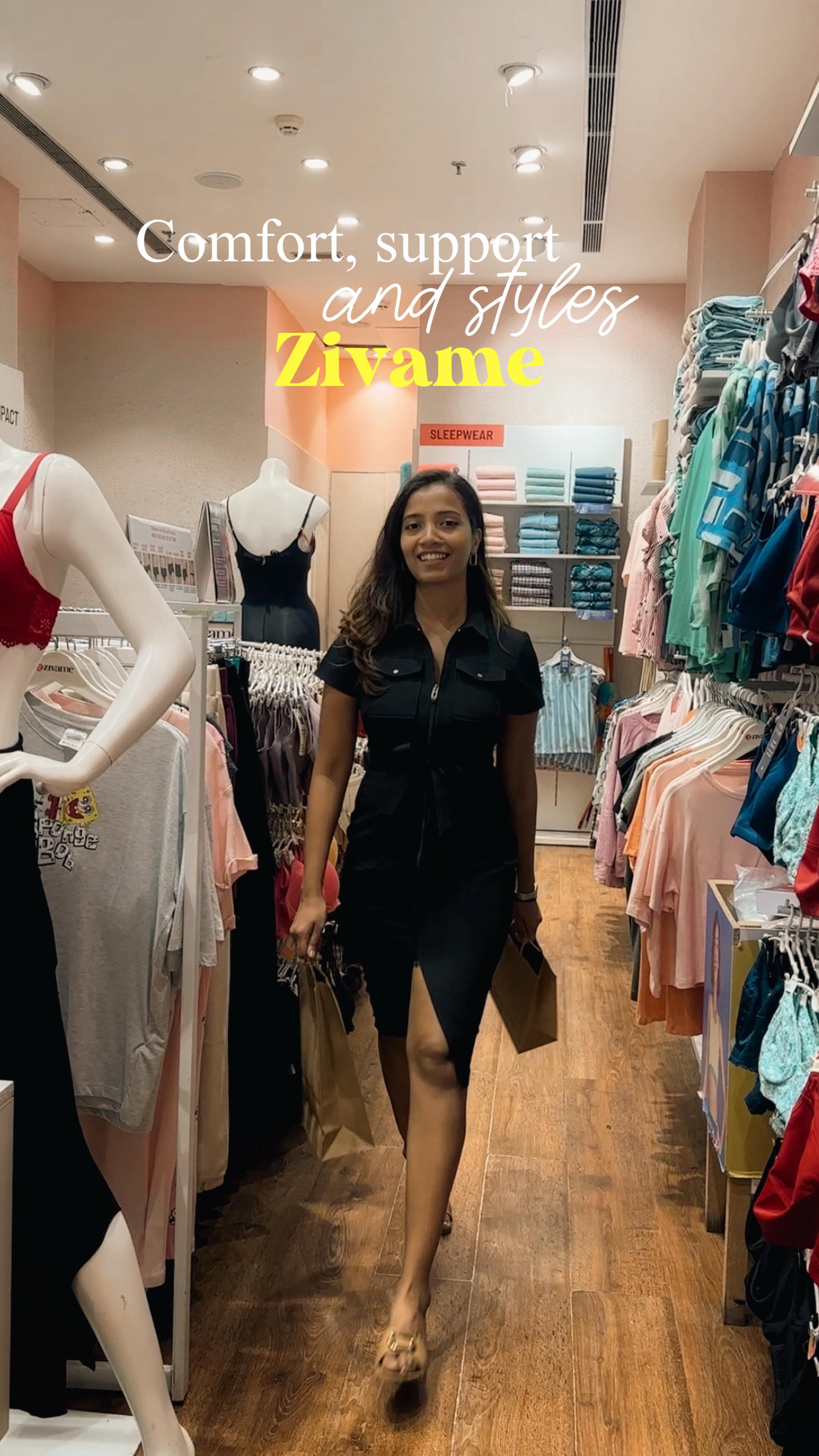 Instagram post by @manali_jain for Zivame. Caption reads: Underneath it all, you deserve comfort.👙
Soft....