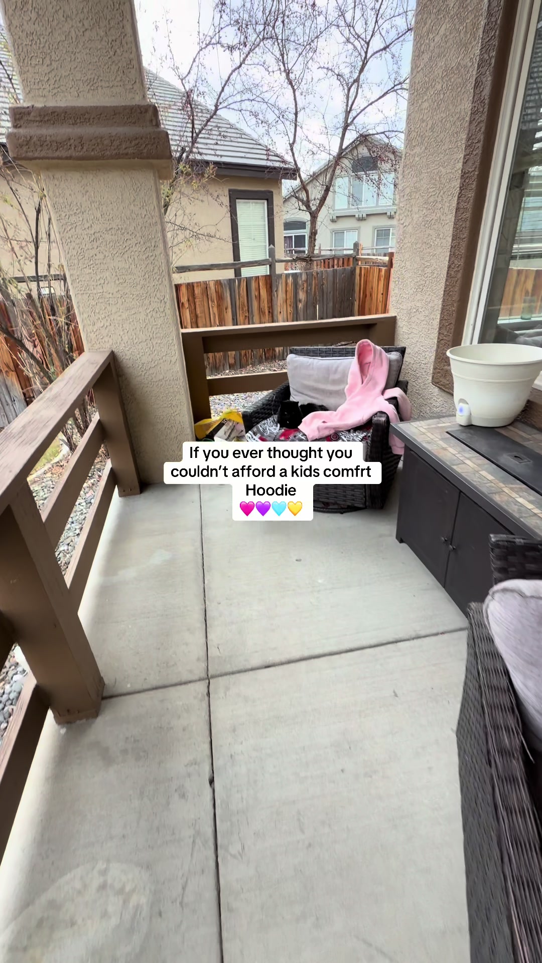 TikTok post by @lauren.m.100 for Comfrt Kids. Caption reads: I bought 2. @Comfrt @comfrtkids #hoodie....