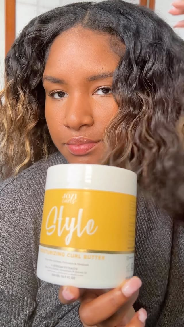 Instagram post by @alanaa.marie for InfluenceHer Collective. Caption reads: [...] ➰ thank you Jozi Curls &....