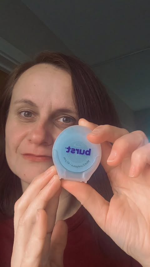 Instagram post by @ag_sa84 for Burst Oral Care. Caption reads: Looking to transform your oral care? I have....