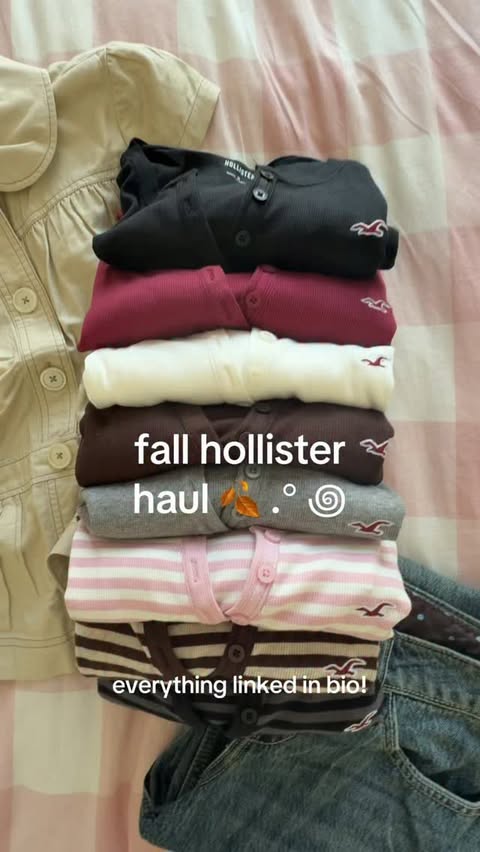 Instagram post by @natalieeseah for Hollister. Caption reads: the button top is genuinely so pretty @hollister....