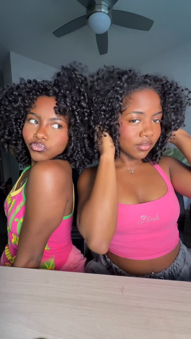 Instagram post by @aaliyahandallanah for Aunt Jackie's Curls & Coils. Caption reads: Good hair days don’t have to break the....