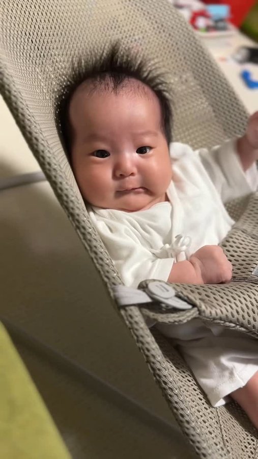 Instagram post by @wahchanchan0509 for BabyBjörn Japan. Caption reads: @babybjorn_japan....