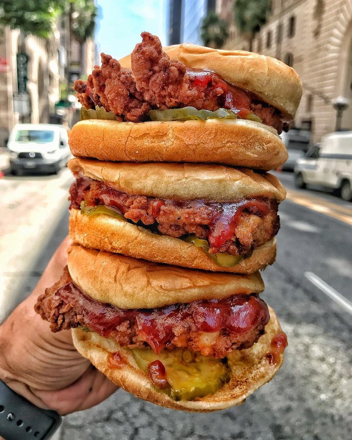 Instagram post by @mrbiggsmenu for Eater LA. Caption reads: 🗣🚨YOU GUYS!!!! @chickfila7thandfig has NOW....