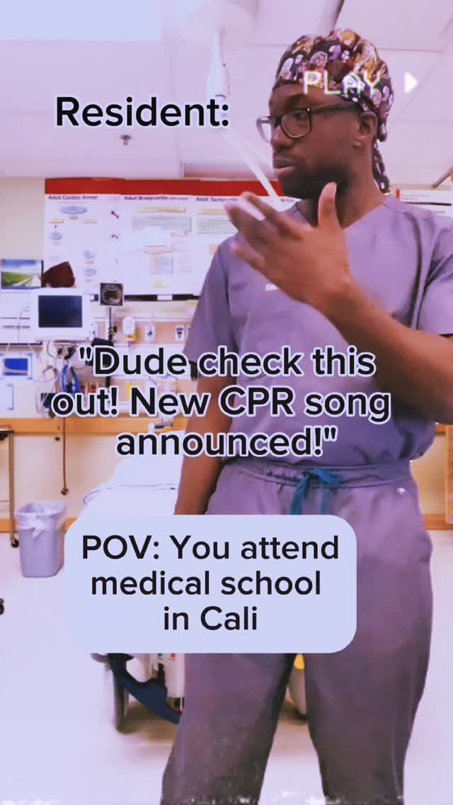 Instagram post by @jakademik_md for American Heart Association. Caption reads: I mean studies show CPR is better accomplished....