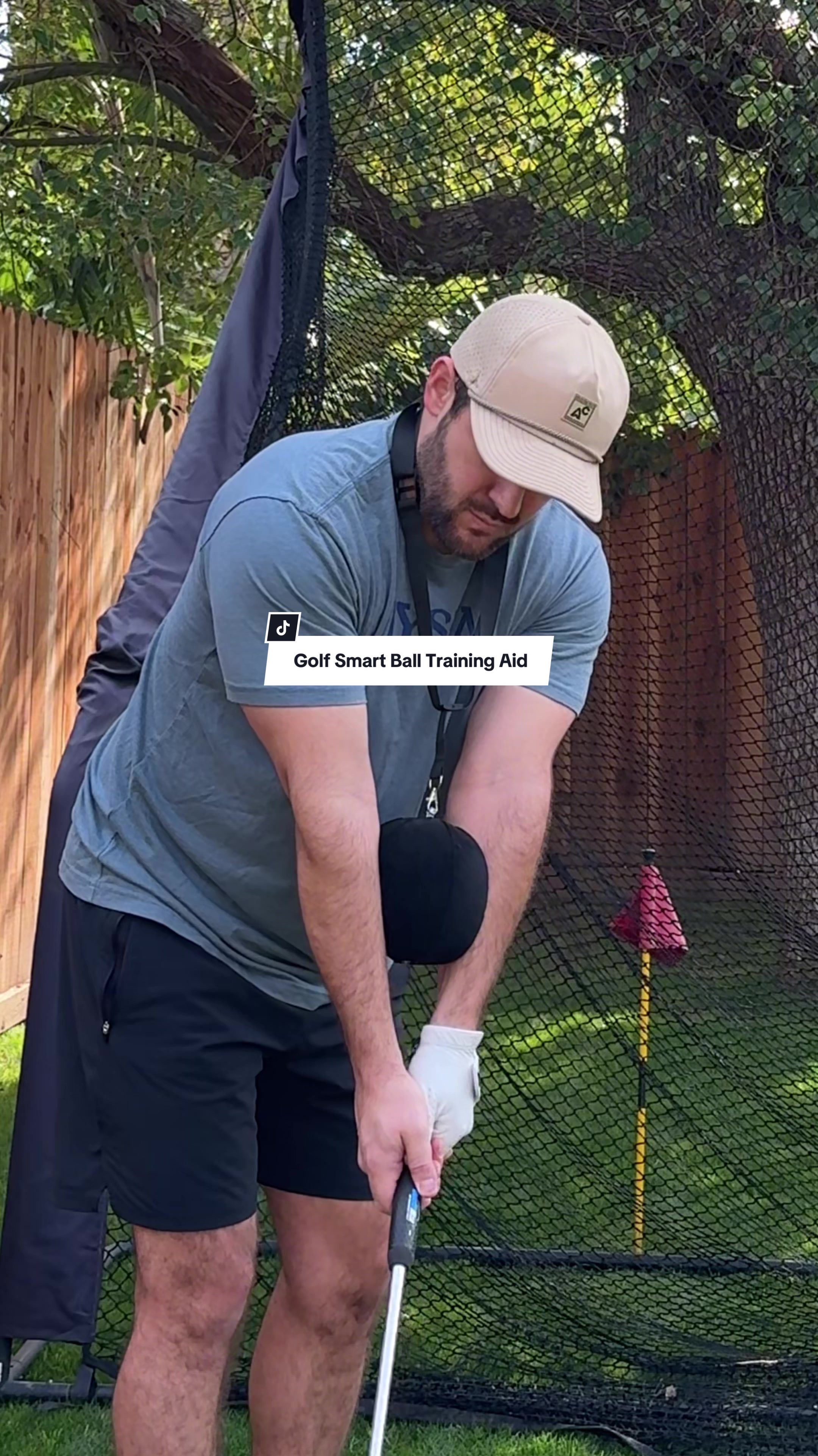 TikTok post by @lomelygolf for Arttodo Golf. Caption reads: [...] swings and bad tempo #fyp #golftiktok....