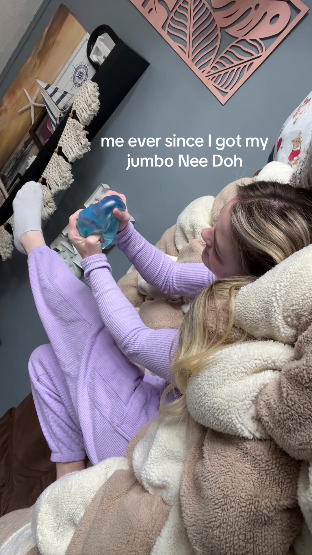 TikTok post by @noelelizabeth99 for Schylling Inc.. Caption reads: loveee this thing #fidgets #needoh @Schylling -....