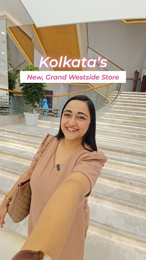 Instagram post by @pallabiguha for Westside Stores. Caption reads: For the Westside lover, Kolkata now has a new....