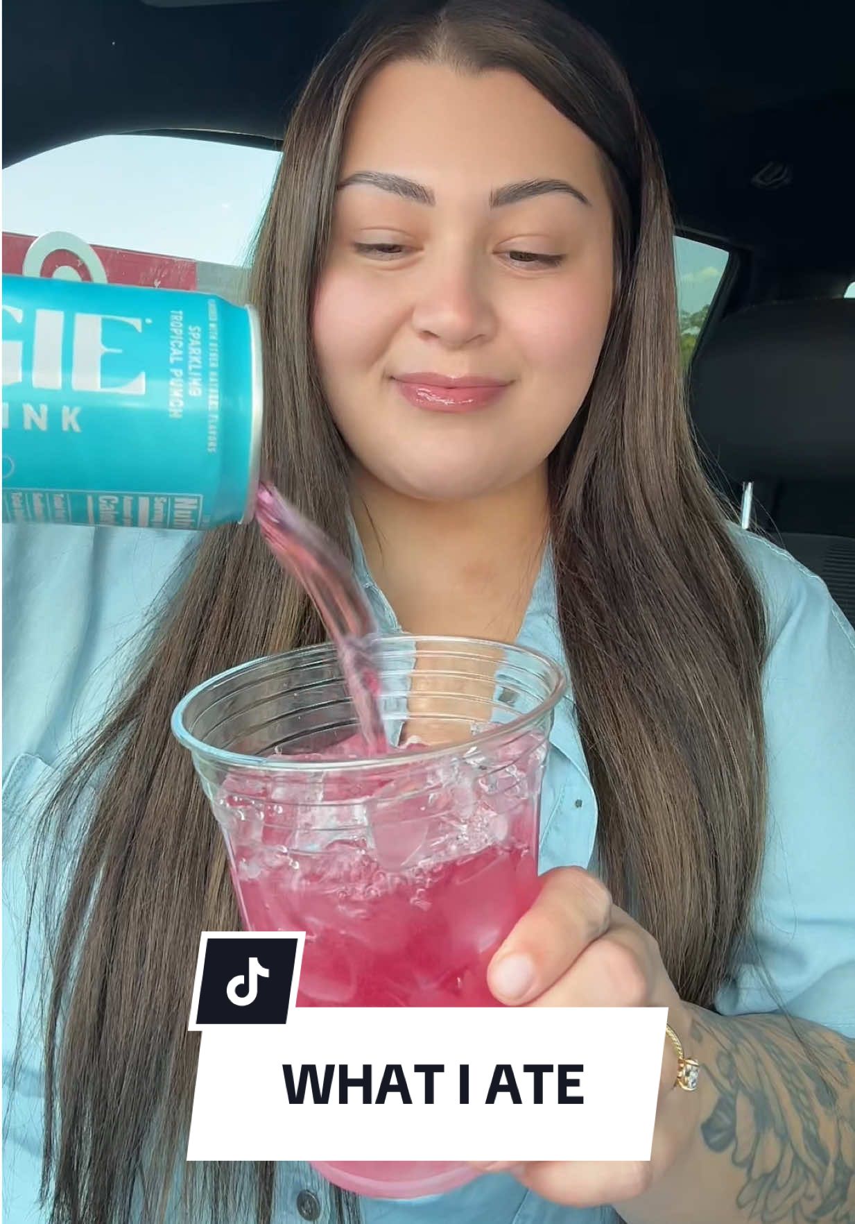 TikTok post by @adigutierrezxoxo for GORGIE. Caption reads: [...] a day when I’m cute and caffeinated ☕💖....