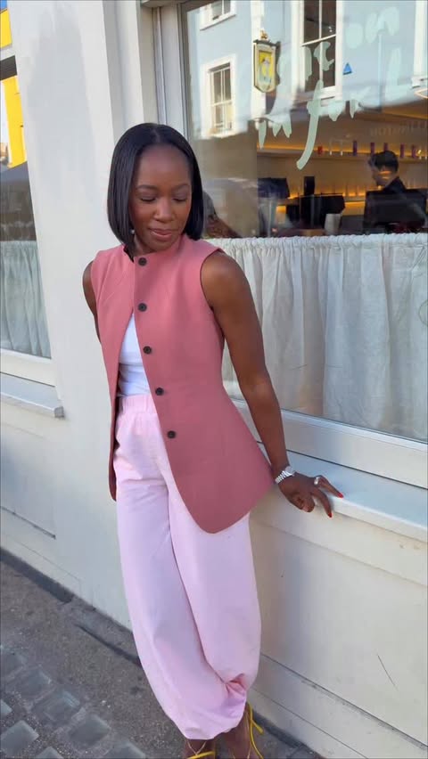 Instagram post by @tobi.asare for Trinny London. Caption reads: [...] so important for launching the new....