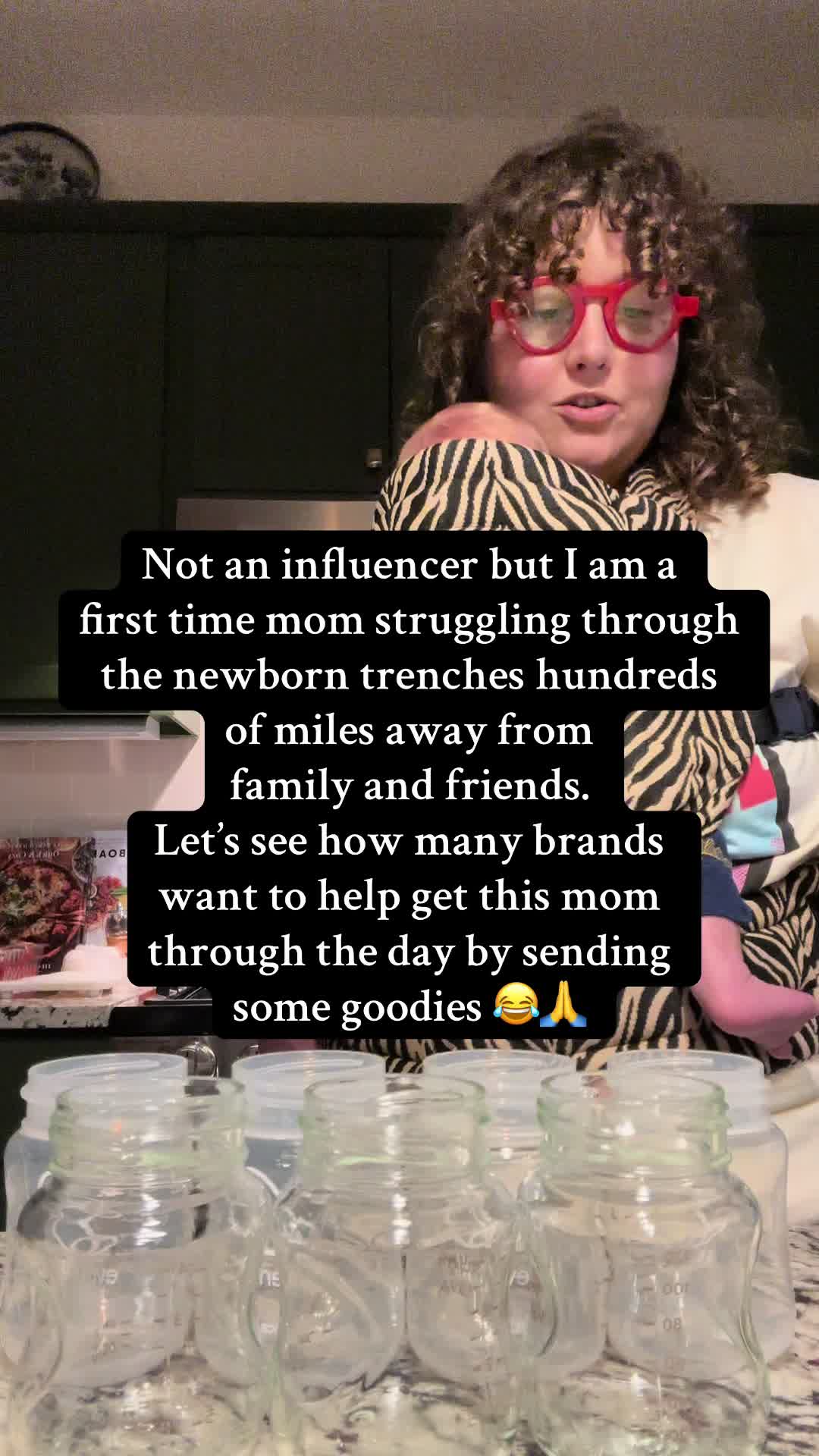 TikTok post by @theofficialdrv for Ergobaby. Caption reads: Look, a girl can dream right? Linking some of my....