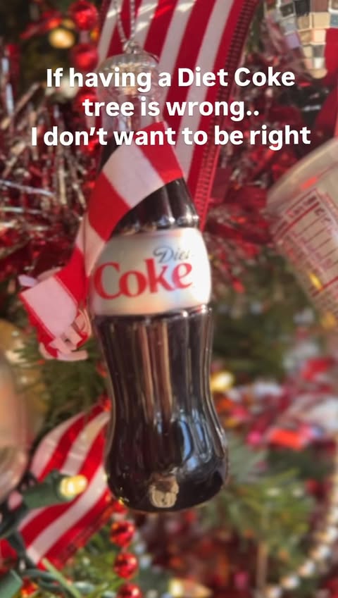 Instagram post by @letscaulkaboutit for Diet Coke. Caption reads: Not me putting a whole tree on the back porch....
