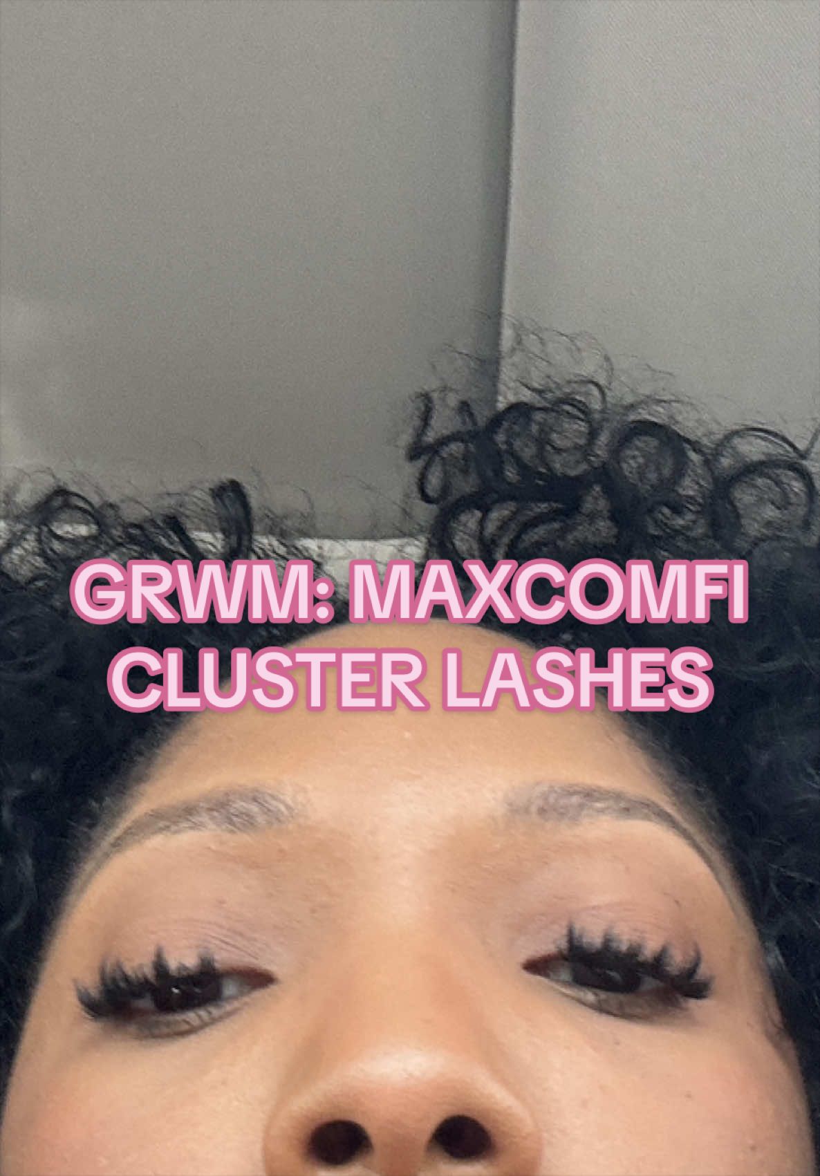 TikTok post by @nneomaajiwe for MaxComfi Lashes. Caption reads: [...] lashes are always gonna do the job!....