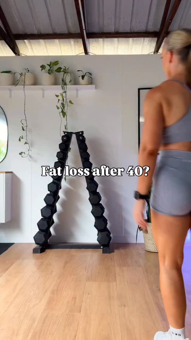 Instagram post by @garagefitnessgirl for RP Strength. Caption reads: Fat loss doesn’t have to mean misery, or....