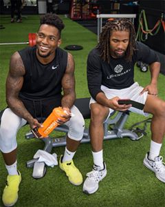 Instagram post by @willdavis for Rival Nutrition. Caption reads: All smiles kid... you got this. 1st John 4:20. . .....