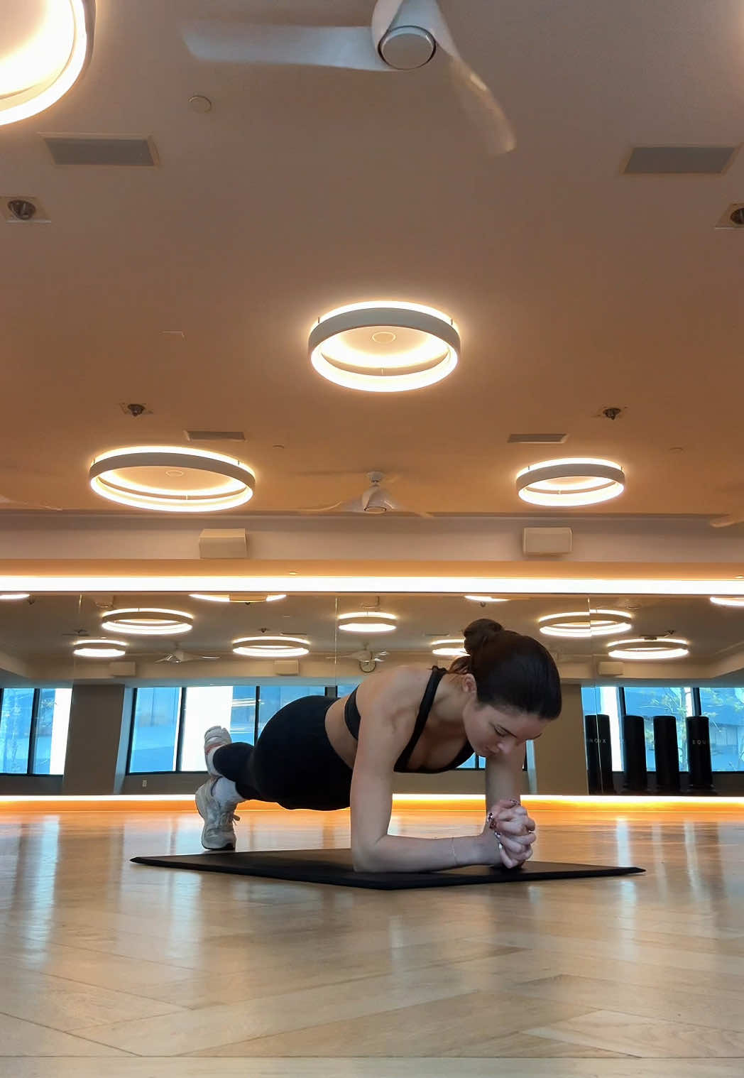 TikTok post by @llaurengibson for Equinox. Caption reads: workout reset at @Equinox #eqxambassador .