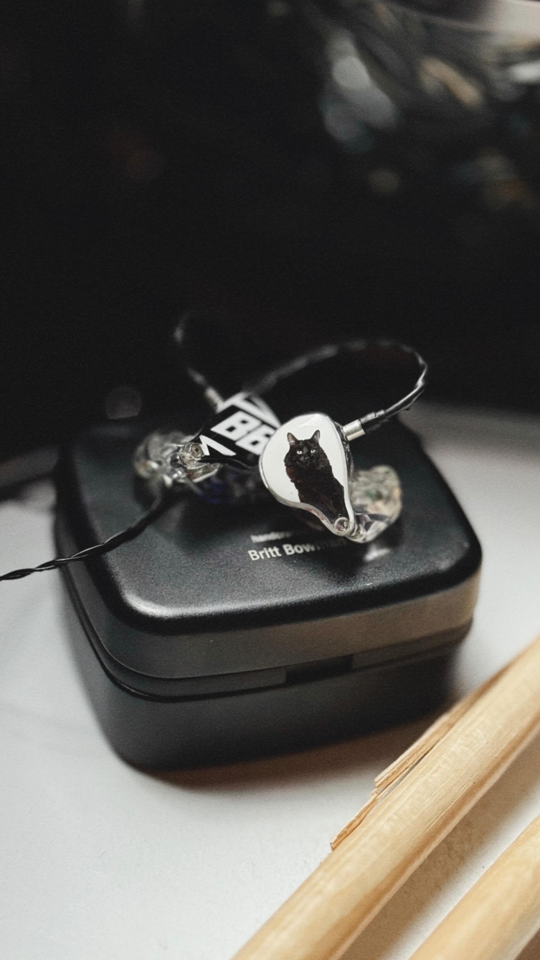 Instagram post by @brittanynicolebowman for Ultimate Ears. Caption reads: I love my @ultimateearspro almost as much as I....