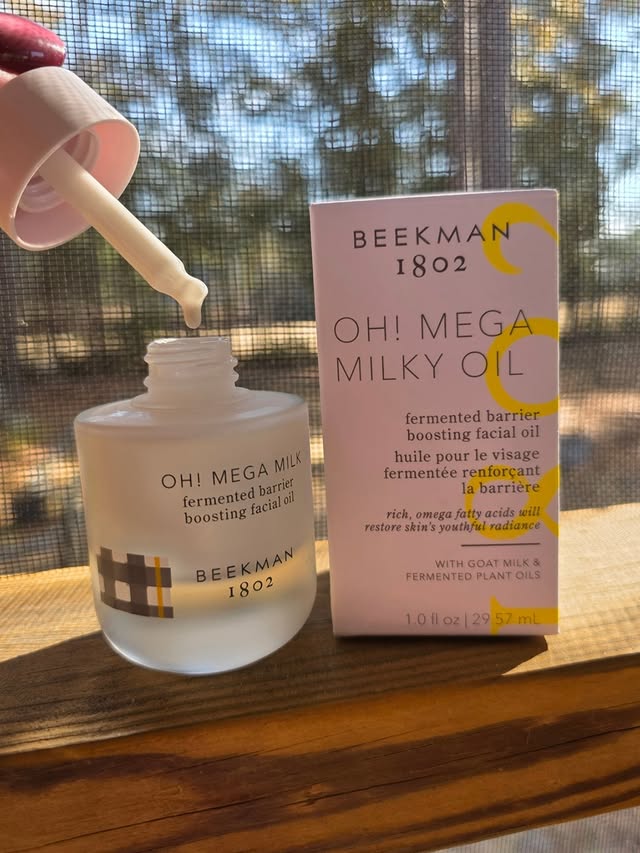 Instagram post by @kimberlywest1003 for Beekman 1802. Caption reads: [...] struggle with dry skin anymore! Use....