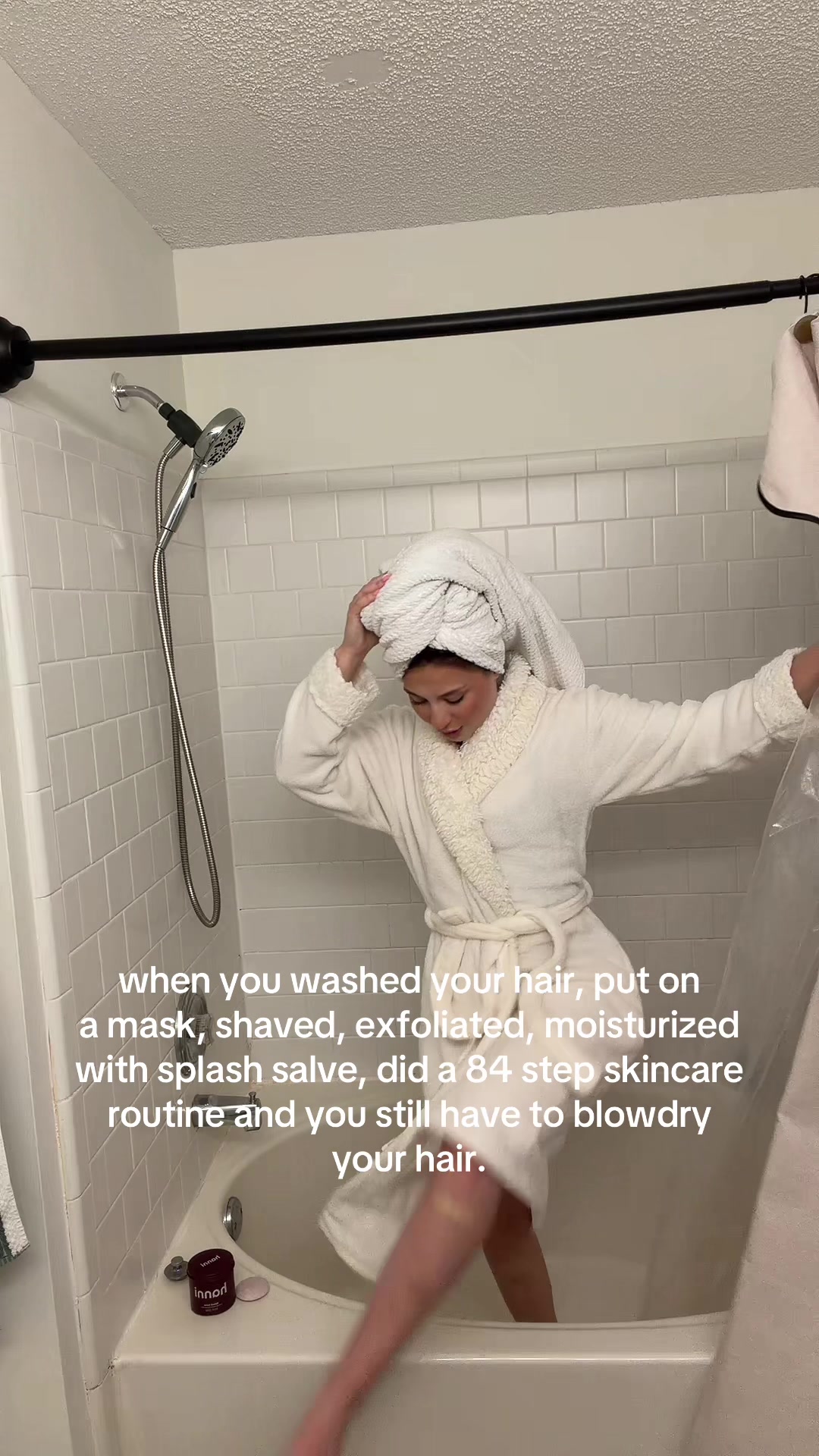 TikTok post by @lifewgloria for Hanni Bodycare. Caption reads: the smoothest ive ever been🤍🤍 @hanni smooth....