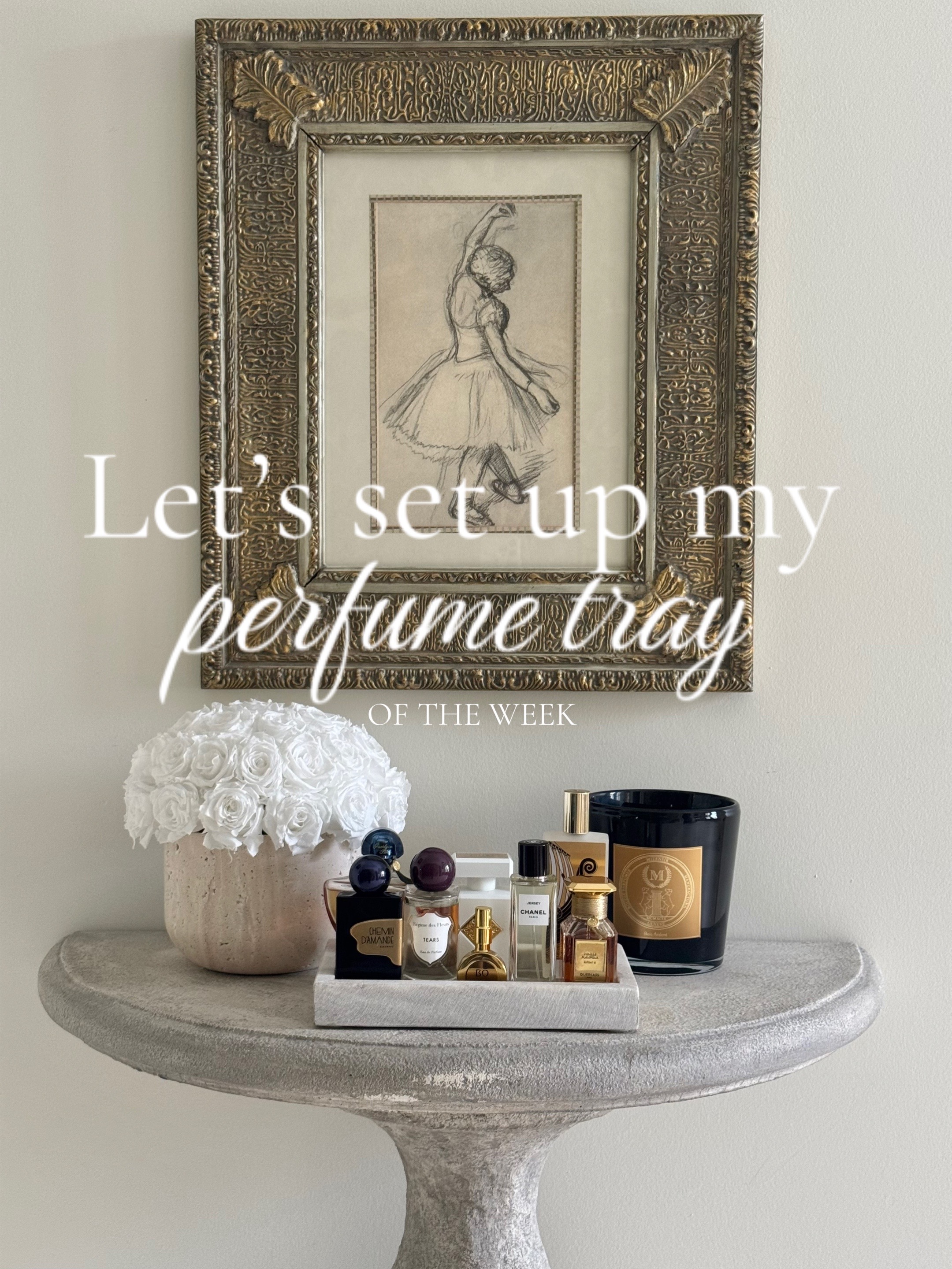 TikTok post by @aroomwithperfume for House of Bō. Caption reads: [...] @Régime des Fleurs @Luckyscent @House of Bō....