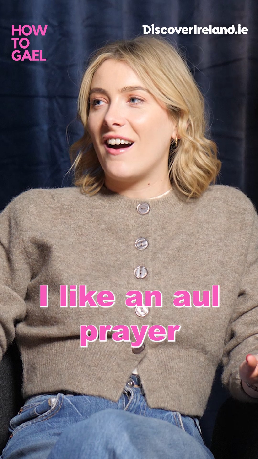 Instagram post by @howtogael for Discover Ireland. Caption reads: Louise is determined to make up for forgetting the....