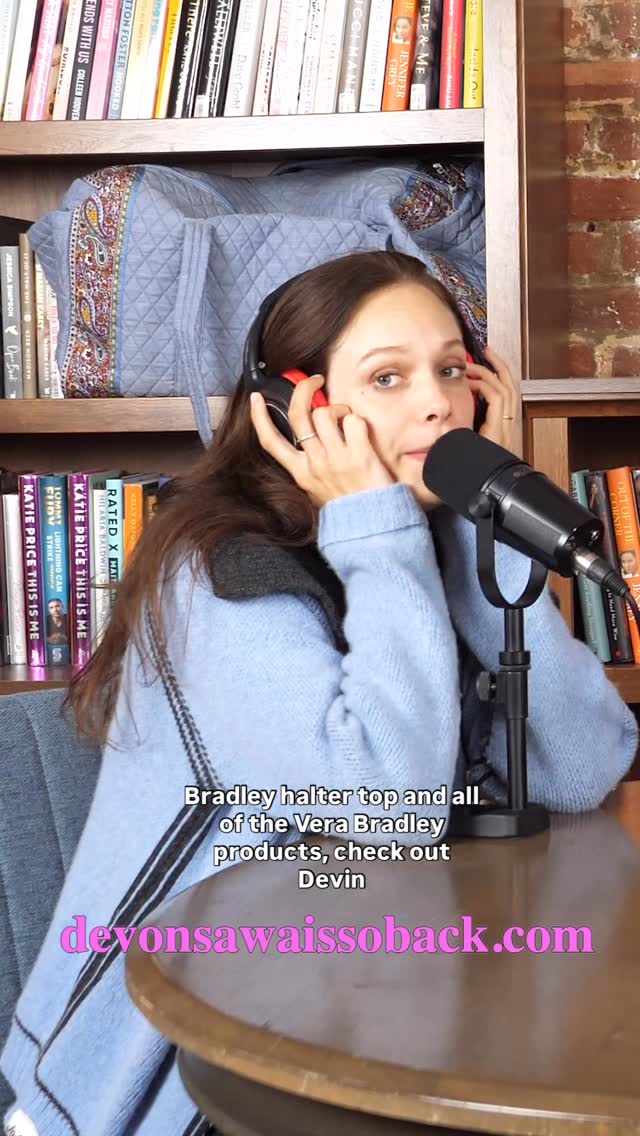 Instagram post by @clairethescare for Vera Bradley. Caption reads: Our retainers may be missing, but Devon Sawa is SO....