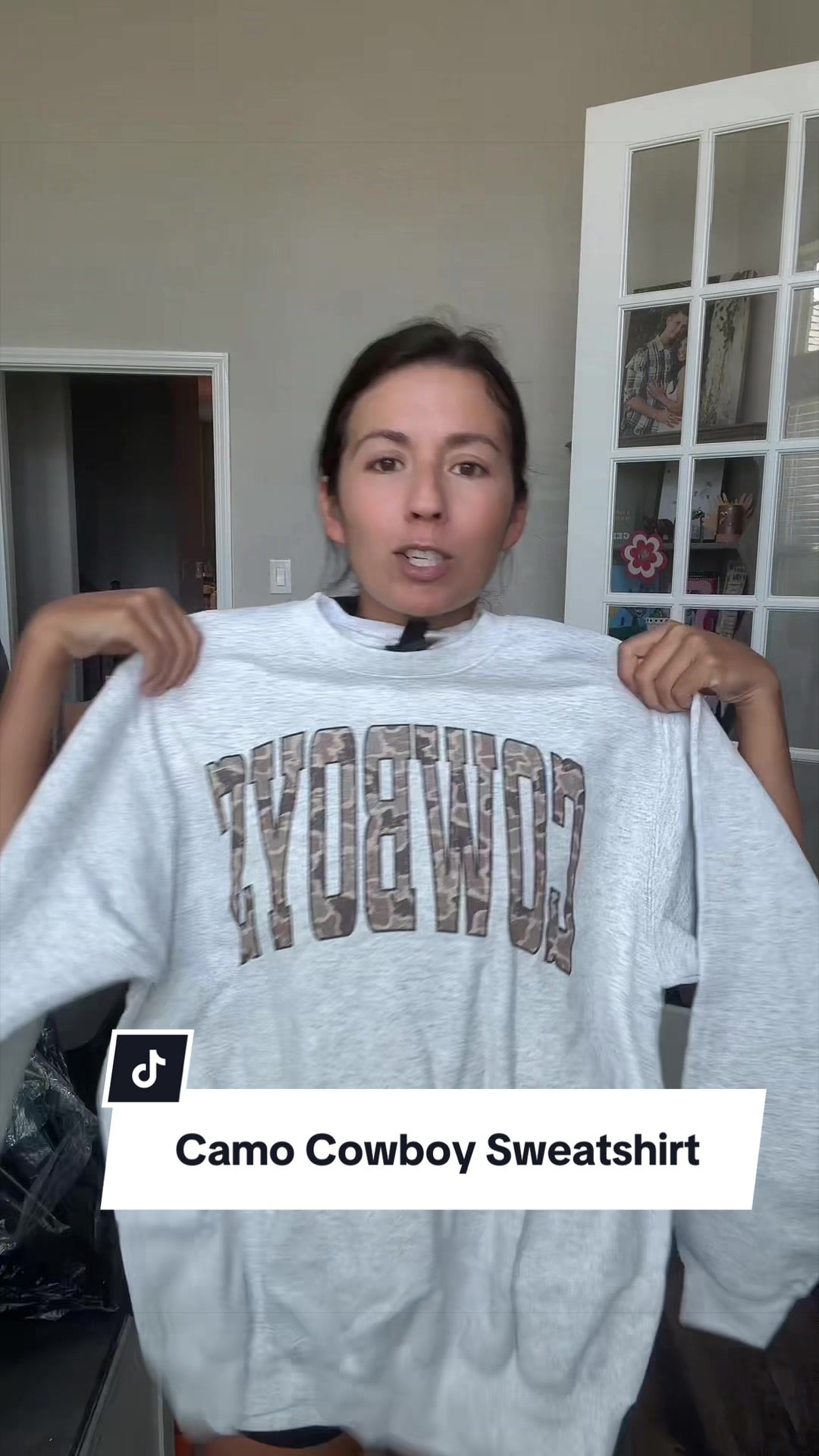 TikTok post by @brittanynicole19891 for PartyOnShop. Caption reads: [...] #gamedayoutfit #camo #footballseason....
