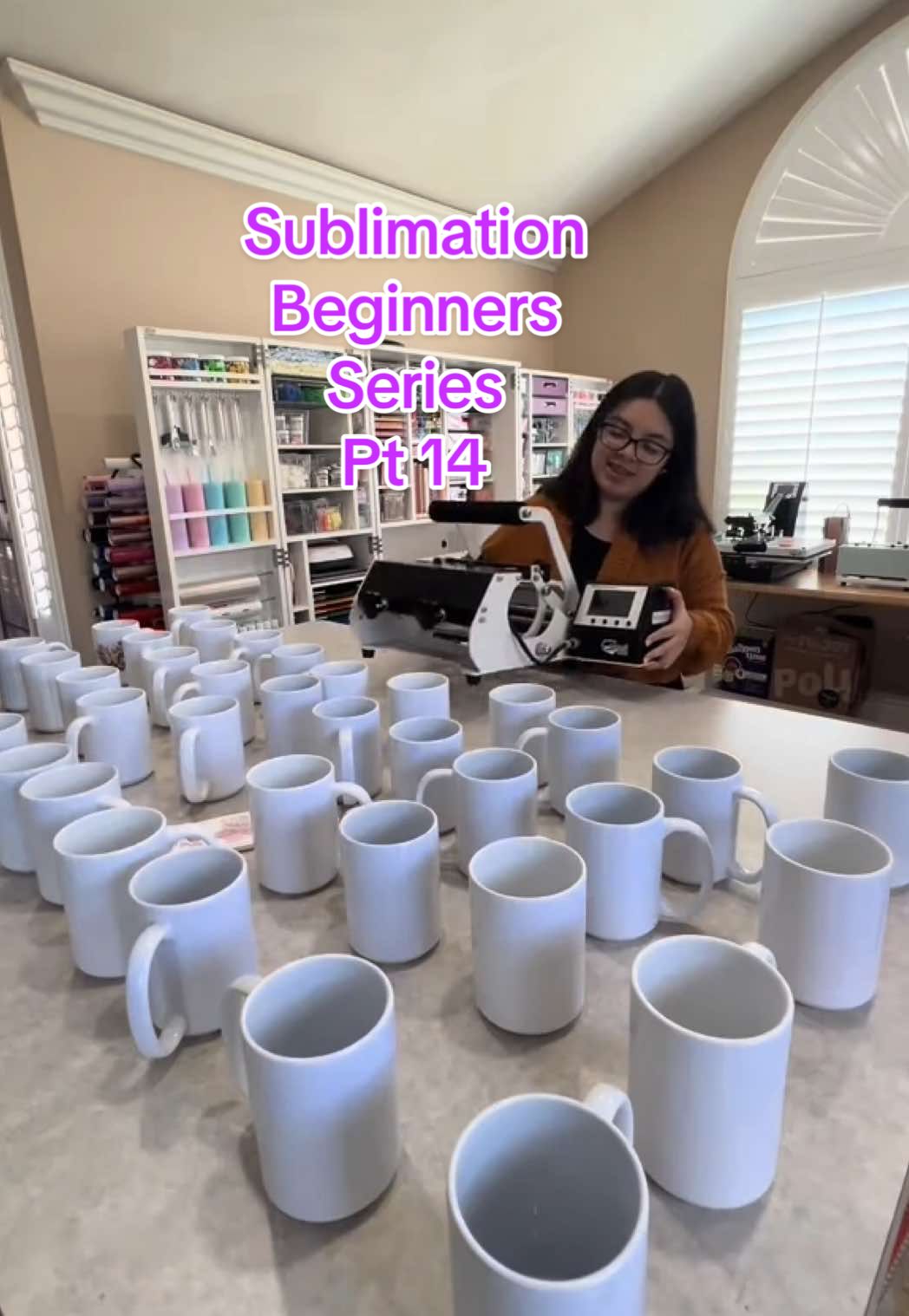TikTok post by @craftykari for HeatPressNation. Caption reads: Up next in the Sublimation Beginner Series we’re....