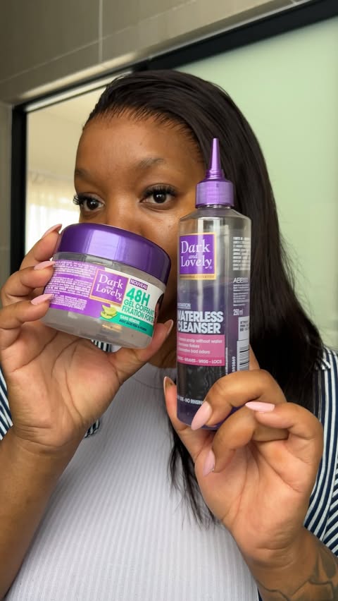 Instagram post by @kamo_leslie for Dark and Lovely. Caption reads: [...] your own from your nearest Dischem....