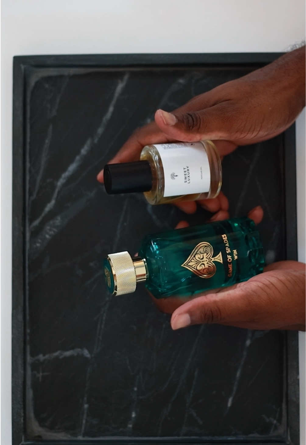TikTok post by @ekemxsam for Eternal Perfume Oils. Caption reads: [...] all #fragrancetiktok #perfumeoil....
