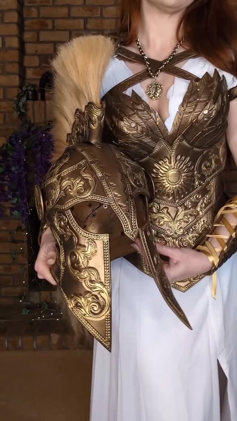 Instagram post by @thescarletthuntress for JJ's House. Caption reads: [...] cosplayers ⚔️ Dress kindly gifted by....