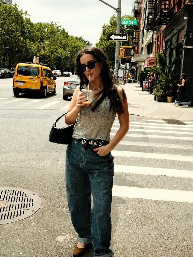 Instagram post by @maddisonsullivanthorpe for VRG GRL. Caption reads: A @vrg.grl look for every activity, in the city....