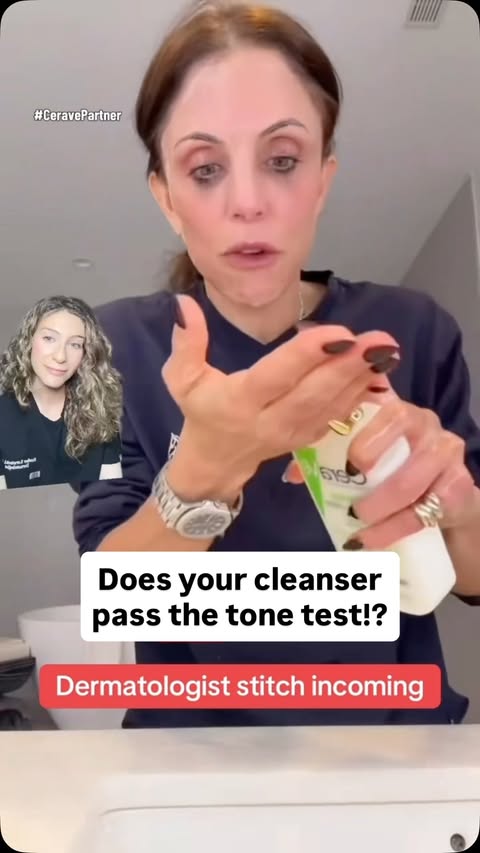Instagram post by @dr.heatherderm for CeraVe. Caption reads: [...] with a friend who NEEDS a new cleanser....