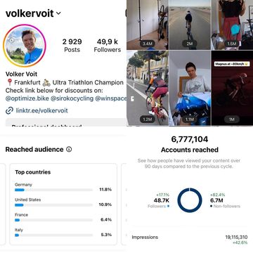 Instagram post by @volkervoit for Tailwind Nutrition. Caption reads: Starting work on my #brand #portfolio additions....