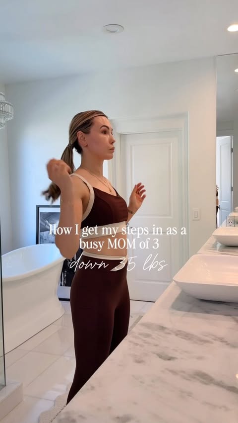 Instagram post by @__monicakim for WalkingPad. Caption reads: Getting my steps in doesn’t look perfect — it just....