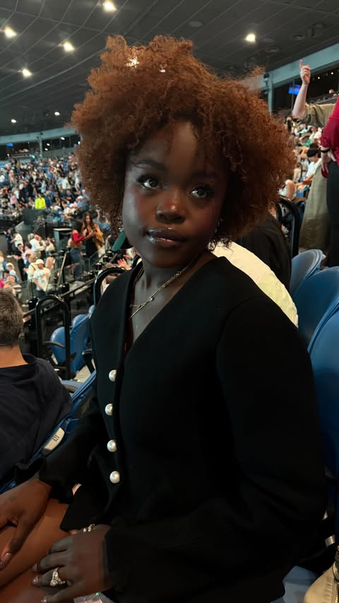 Instagram post by @tatendaluna for Australian Open. Caption reads: [...] almost as good as the game! 🍟🎾....