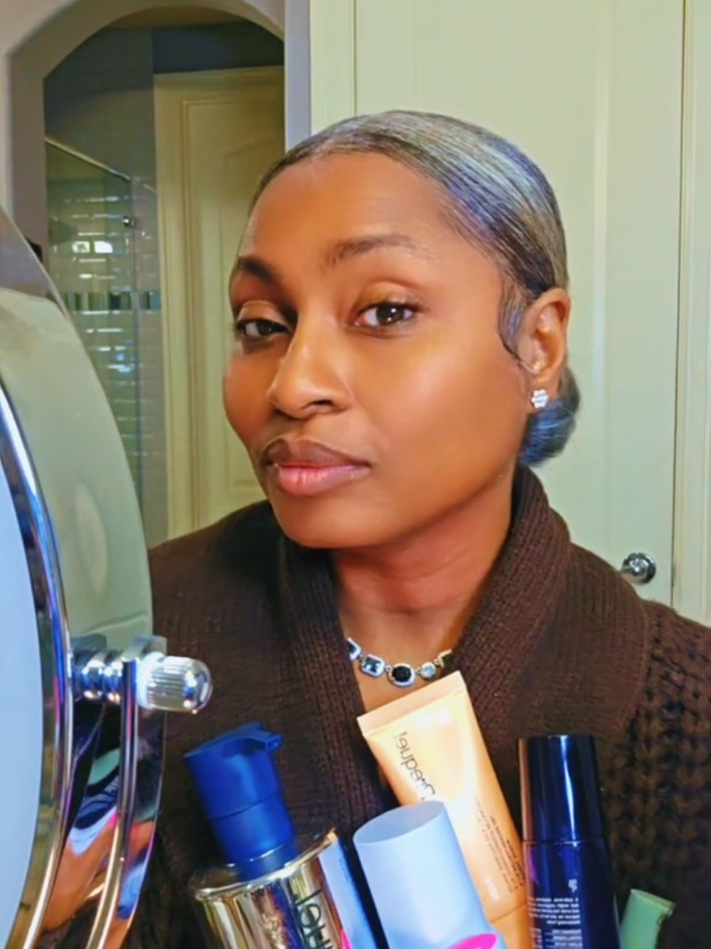 TikTok post by @chargenursekeasha for MAELYSCOSMETICS. Caption reads: @Naturium @Prequelskin @MAËLYS  Thank you for....