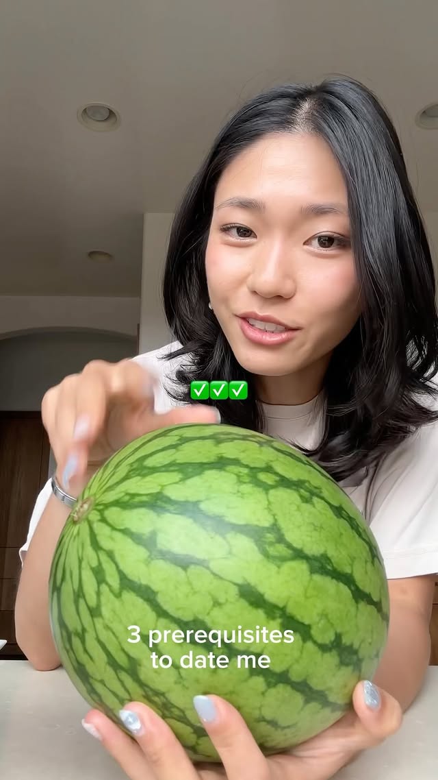 Instagram post by @joelleolol for Kith. Caption reads: [...] from @coffeemeetsbagel 🤍🍉 . shirt from....