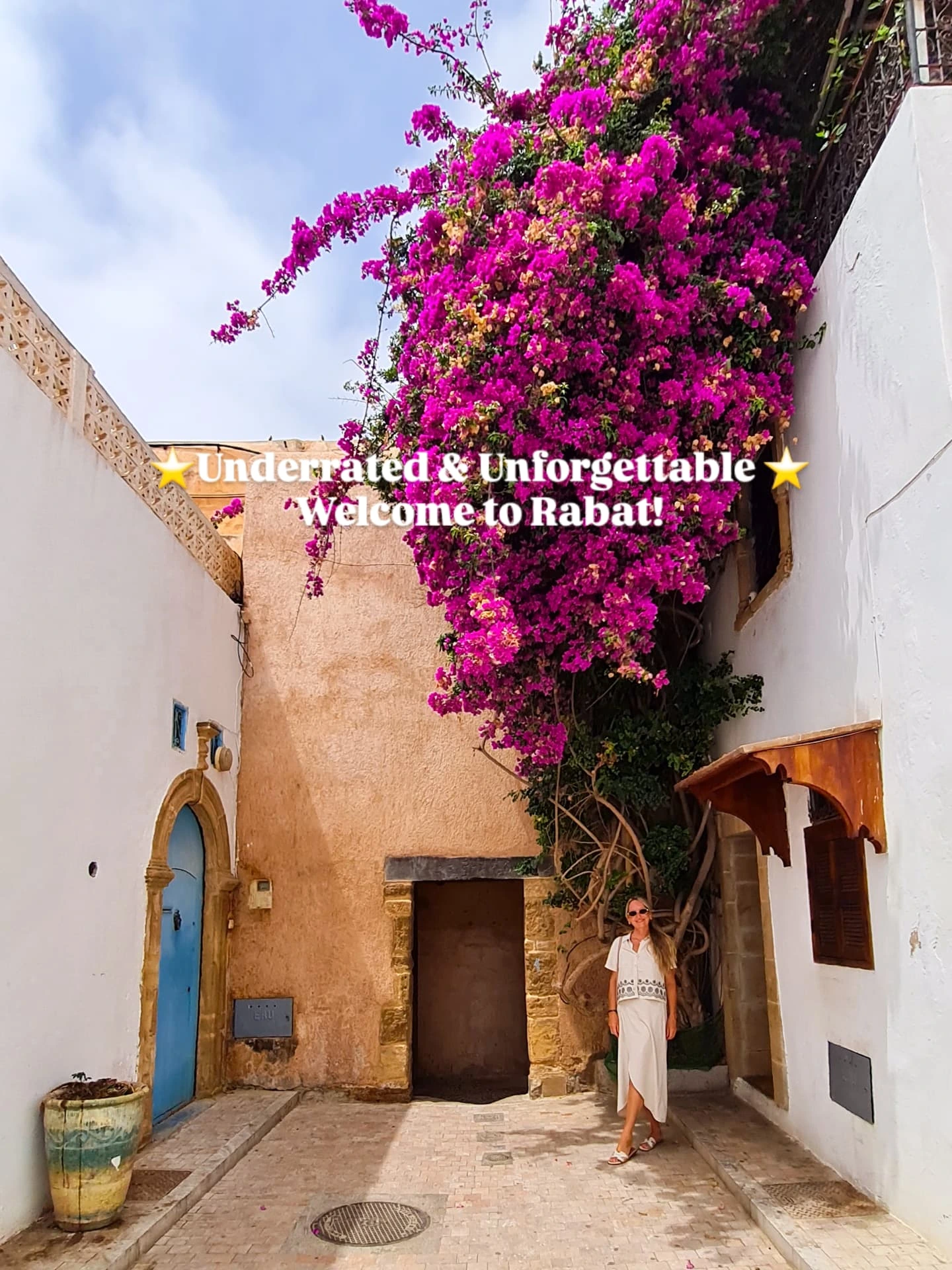 Instagram post by @annytravells for Girls LOVE Travel®. Caption reads: Discover the charm of Rabat, Morocco’s coastal....