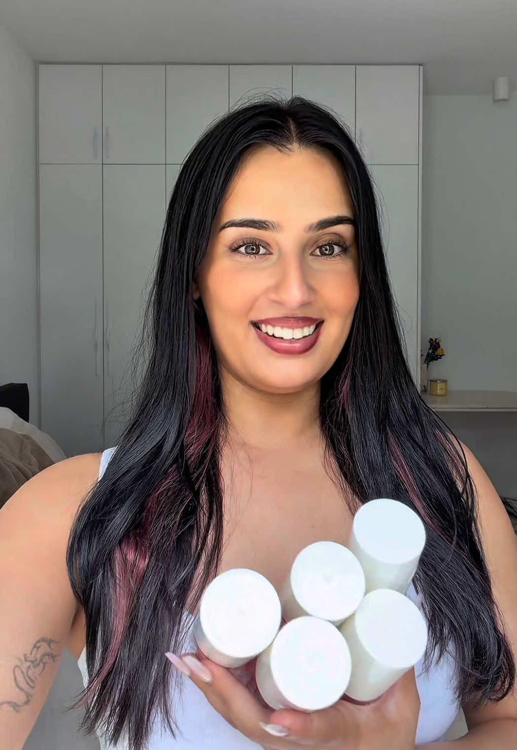 TikTok post by @aneliesetannoui for MCoBeauty. Caption reads: [...] but you are on a budget @MCoBeauty have just....