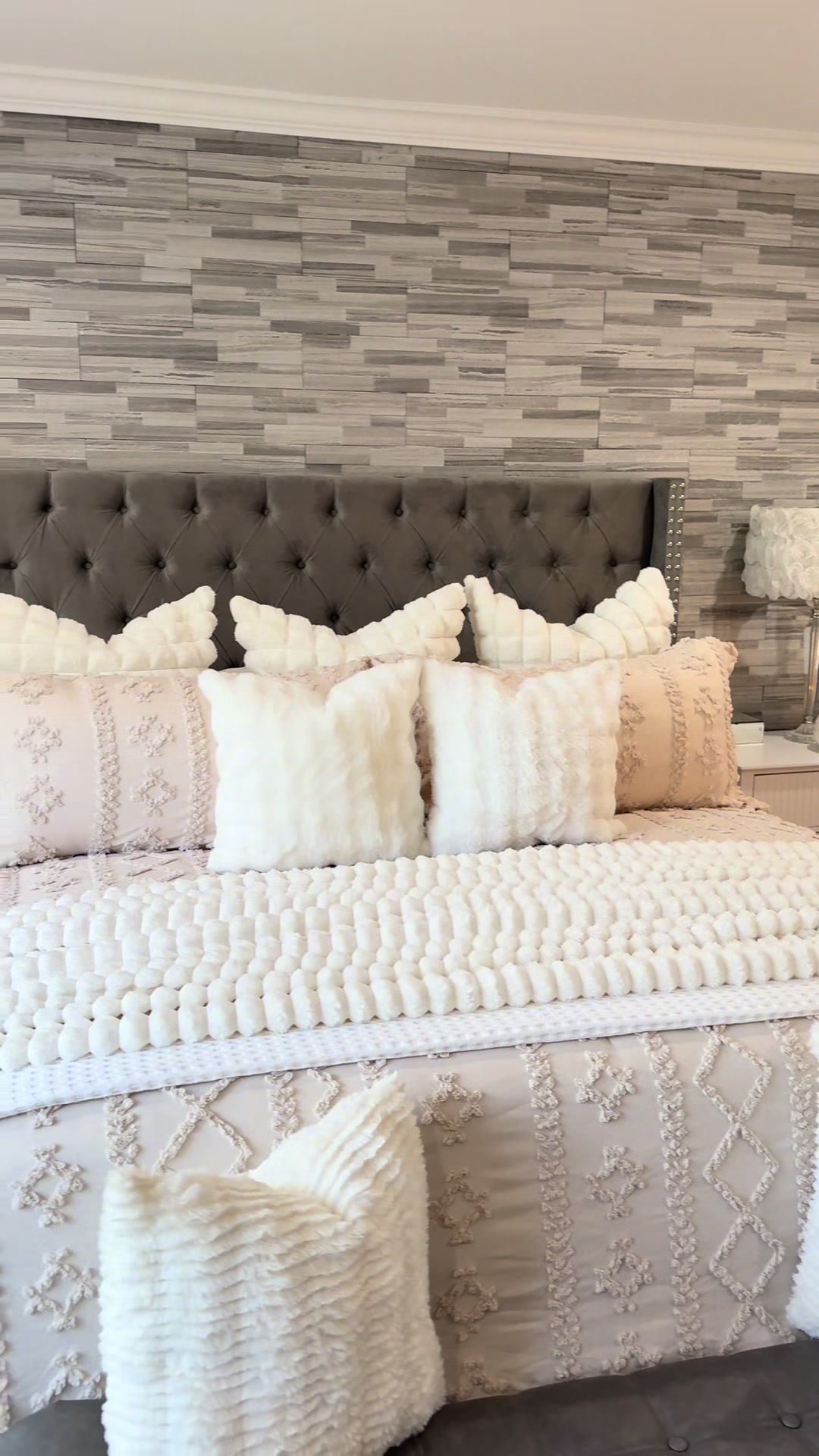 TikTok post by an influencer for Bedsure. Caption reads: [...] piece Comforter Set from Bedsure. @Bedsure....